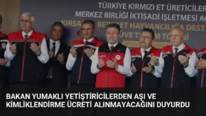 Bakan Yumaklı Yetiştiricilerden Aşı ve Kimliklendirme Ücreti Alınmayacağını Duyurdu