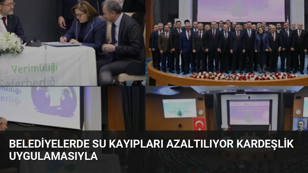 Belediyelerde Su Kayıpları Azaltılıyor Kardeşlik Uygulamasıyla