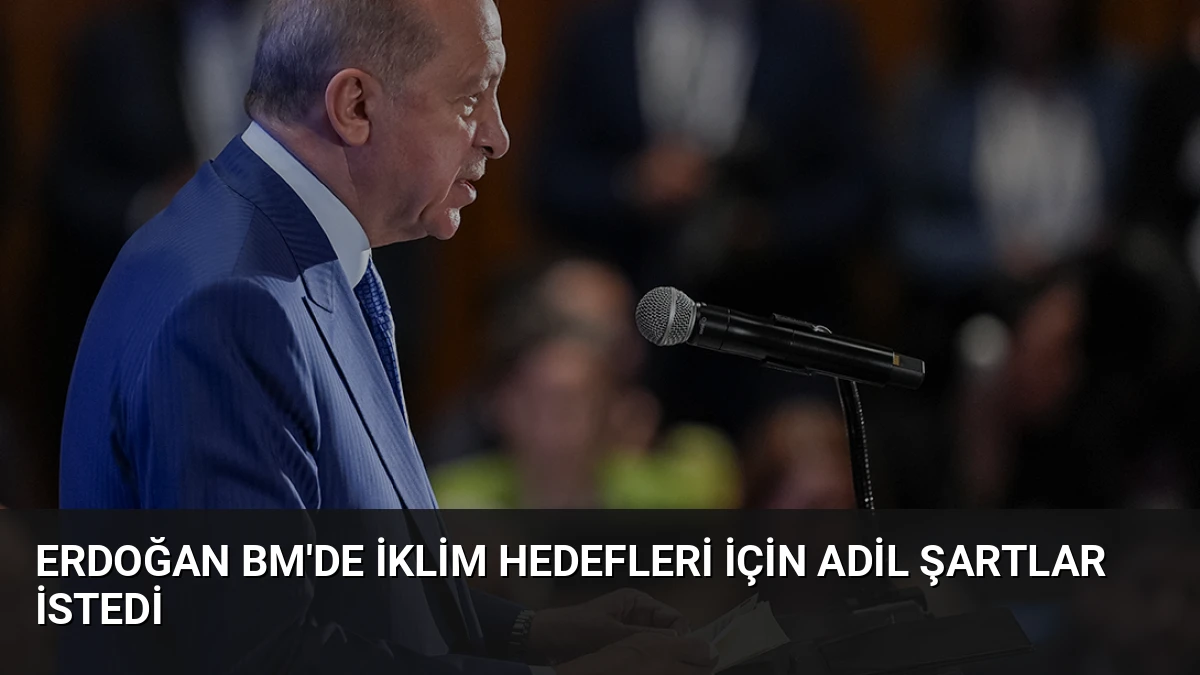 Erdoğan BM’de İklim Hedefleri İçin Adil Şartlar İstedi