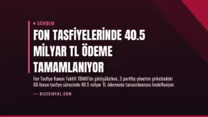 Fon Tasfiyelerinde 40.5 Milyar TL Ödeme Tamamlanıyor