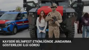 Kayseri Bilimfest Etkinliğinde Jandarma Gösterileri İlgi Gördü