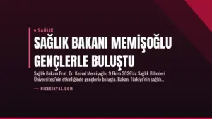 Sağlık Bakanı Memişoğlu Gençlerle Buluştu