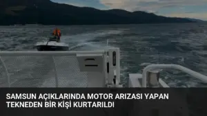 Samsun Açıklarında Motor Arızası Yapan Tekneden Bir Kişi Kurtarıldı