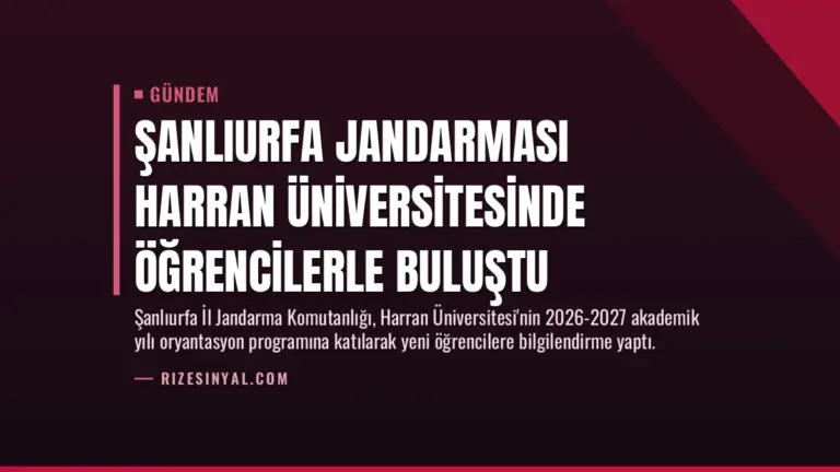 Şanlıurfa Jandarması Harran Üniversitesinde Öğrencilerle Buluştu