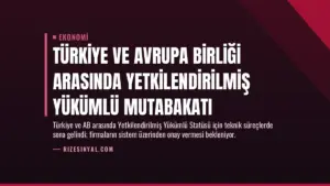 Türkiye ve Avrupa Birliği Arasında Yetkilendirilmiş Yükümlü Mutabakatı