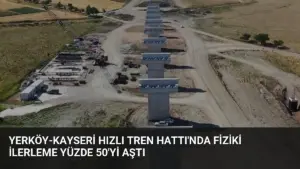 Yerköy-Kayseri Hızlı Tren Hattı’nda Fiziki İlerleme Yüzde 50’yi Aştı